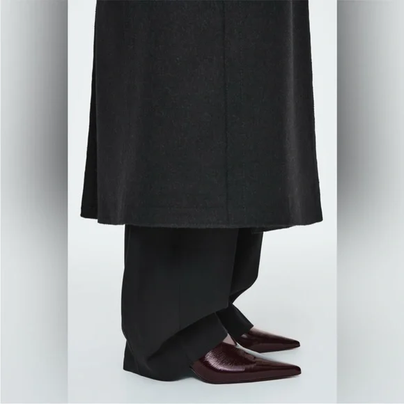 COS Patent Leather Burgundy Heeled Shoes - Picture 3 of 8